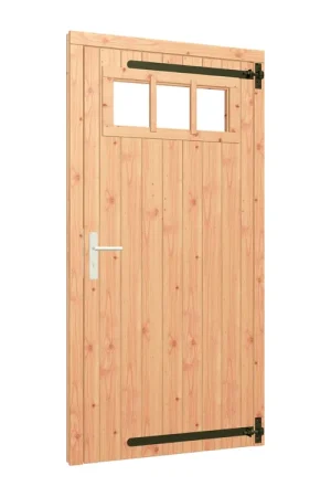Veilige Betaling Trendhout Opgeklampte Enkele Deur Met Bovenraam Rechtsdraaiend 101.5 x 202 cm